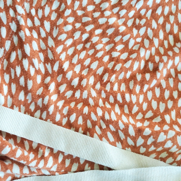 Amazon Essentials Orange and White Athletic Shorts with Drawstring - Picture 2 of 5